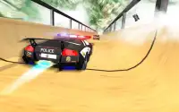 US Police Lightning Car Chase: Mega Ramp Racing Screen Shot 2
