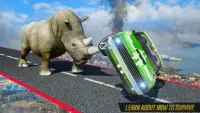 dinosaurio coche persecución rampa acrobacias Screen Shot 0