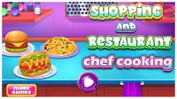 Shopping and Restaurant Chef Cooking Game Screen Shot 0