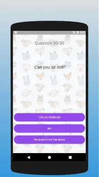 What animal are you? Test Screen Shot 1