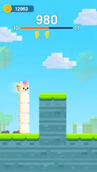 Square Cat - Square Kitten Run, Cat Tower Screen Shot 0