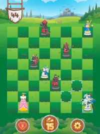 Knight Saves Queen - Brain Puzzle Chess Puzzles Screen Shot 11