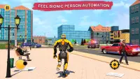 Flying Robot Hero vs Crime City Aliens:Rescue Game Screen Shot 0