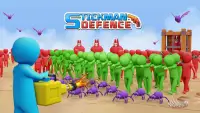 Stickman Defence: Zombie Games Screen Shot 0