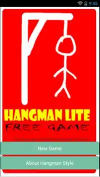 HangMan Lite FREEGame Screen Shot 0