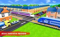 Indian Railroad Crossing: Railway Train Passing 3D Screen Shot 0