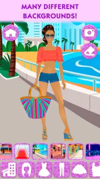 Fashion Girl Dress Up - Spiel für reiche Mädchen ⭐ Screen Shot 4