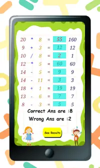 Maths Calculation for Kids Screen Shot 6