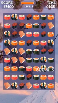 Sushi meczu 3 gry Screen Shot 3