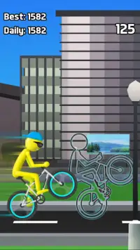 Stickman Bike Wheelie Screen Shot 1