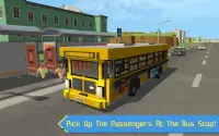 simulador de autobús escolar: mundo en bloques Screen Shot 4