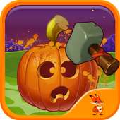 Halloween pumpkin smash