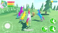 🦄 Unicorn Simulator Family Free 2－Wild Horse Game Screen Shot 2