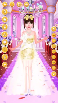 Princess Wedding Games-Girls Game-Model Dress Up Screen Shot 1
