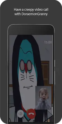 video call and chat simulator for dorae's granny's Screen Shot 2