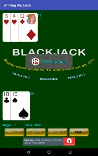 Winning Blackjack Screen Shot 12