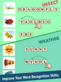 Kids Word Jumbles - Toddlers Hidden Word Games Screen Shot 3