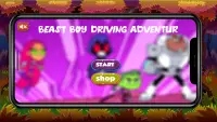 Teen and Beast Boy Titans  Driving Screen Shot 1