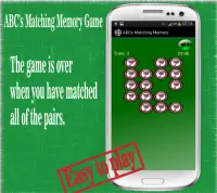 ABC Matching Memory Game Free Screen Shot 3