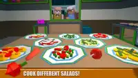 Salad Kitchen Cooking Chef Sim Screen Shot 1