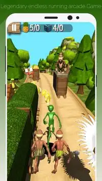 Green Alien Popoy Rush Run 2 Screen Shot 3