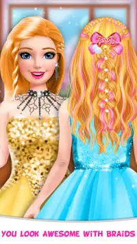 Braided Hairstyle Salon: Make Up And Dress Up Screen Shot 2