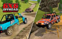 6x6 Spin Offroad Mud Runner Truck Drive Games 2018 Screen Shot 5