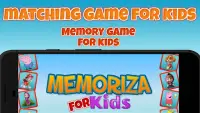 子供向けの無料の記憶ゲーム。 マッチングゲーム Screen Shot 0