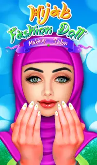 Hijab Fashion Doll  Beauty Makeup Spa Salon Screen Shot 2