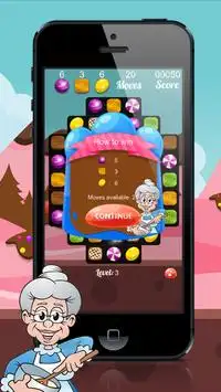 Happy Granny : Candy Match 3 Puzzle Screen Shot 8