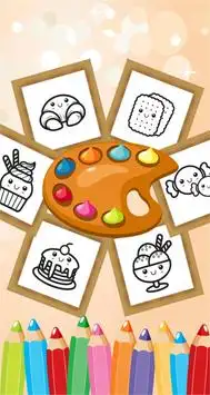 Cake Candy Colorbook Coloring Screen Shot 4