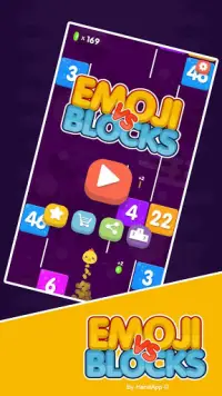 絵文字対ブロック - Slither Emoji vs Blocks Screen Shot 0