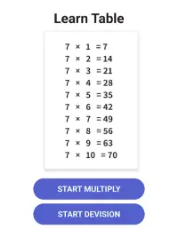Times Table  - Learn Math Screen Shot 9