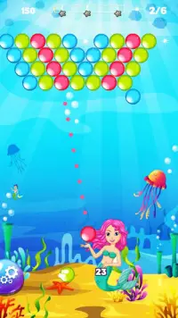 Bubble Shooter : Mermaid Bubble Screen Shot 0