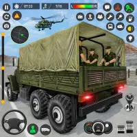 Mga Larong Offroad Army Truck Screen Shot 0