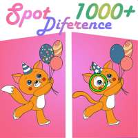 Find my difference puzzle! Tricky hiden brain game