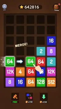 Merge Block-Puzzle games Screen Shot 2