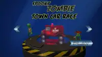 Spooky Zombie Town Car Race Screen Shot 0