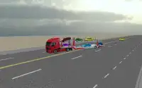 कार ट्रांसपोर्टर ट्रक 3 डी Screen Shot 4