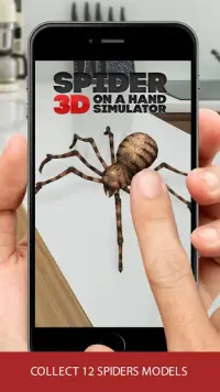 3D spider on a hand simulator prank game Screen Shot 0