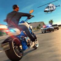 US Police Bike 2020 - Gangster Chase City Game 3D