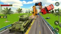 Army Tank Traffic Racer Game Mengemudi Tank Gratis Screen Shot 7