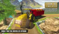 Offroad Farming Tractor Cargo Drive Simulator 2019 Screen Shot 6