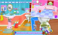 पूर्ण घर की सफाई | लड़कियों के लिए घर की सफाई खेल Screen Shot 4