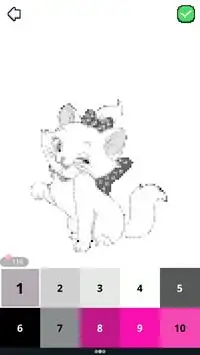 Pet Pixel Art Coloring By Number Screen Shot 2