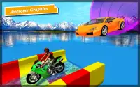 Car Racing in Water Slide - Race Games Screen Shot 0