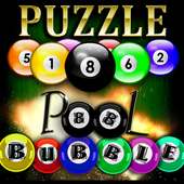 Pool 8 ball bubble puzzle
