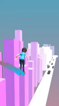 Sky Parkour Run - Crazy Skater Screen Shot 4