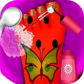 Ladybug Foot Spa - Girls Salon Game