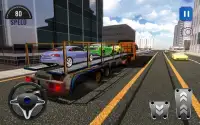 Frachtflugzeug-Simulator: Auto Transporter Truck 3 Screen Shot 3